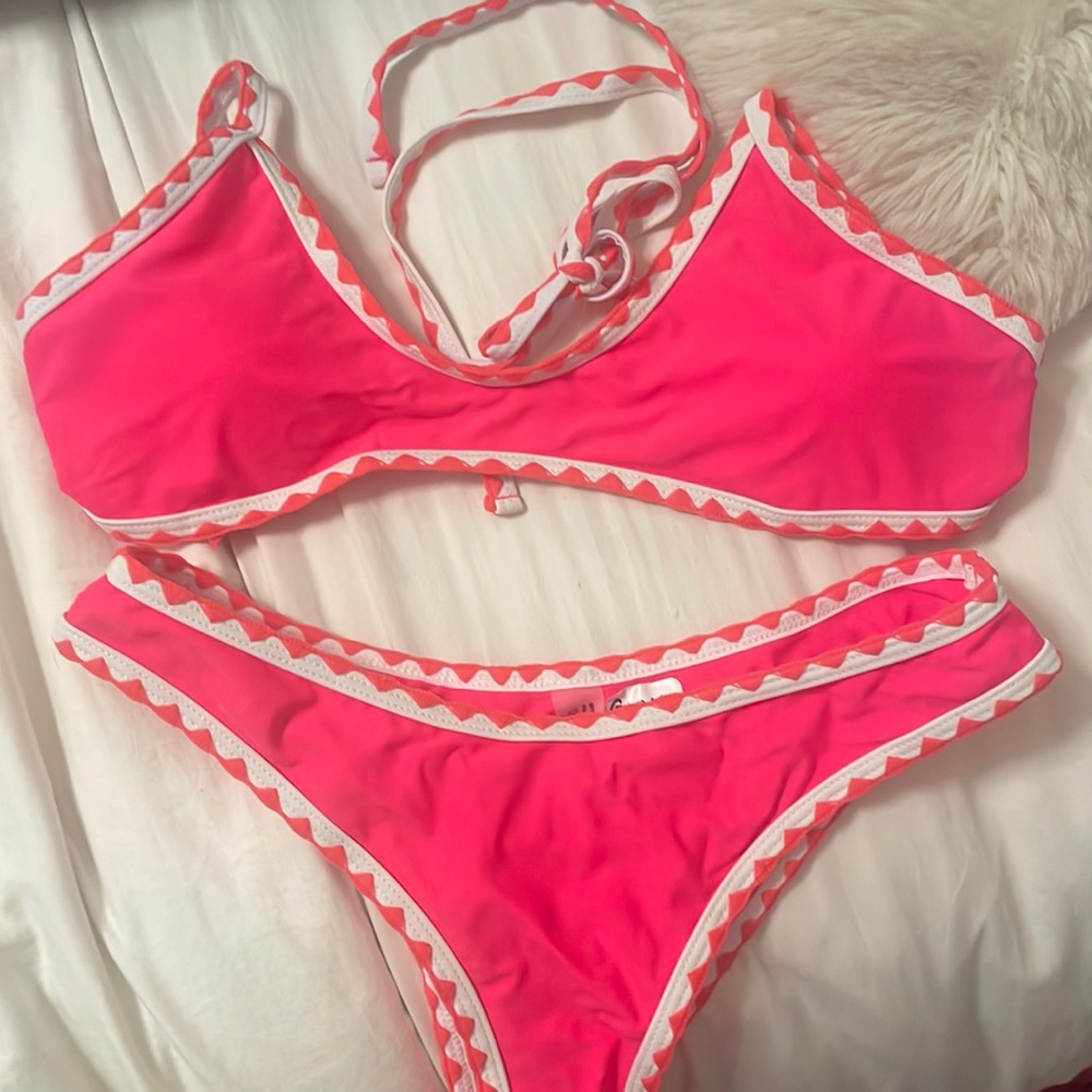 Hot pink bikini